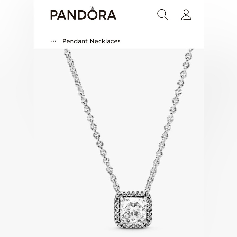 Pandora Sterling Silver Halo Necklace
